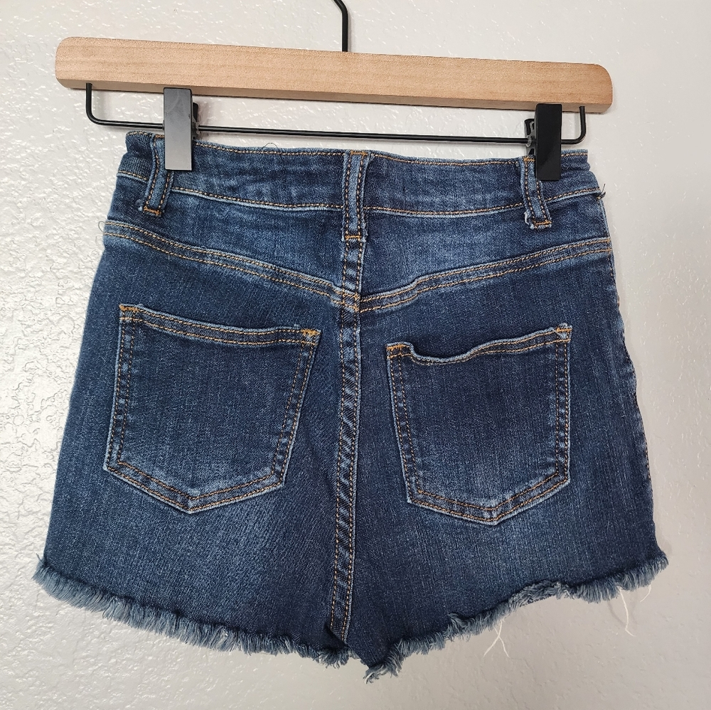 Francesca's Harper High Waisted Jean Shorts - Picture 4 of 9